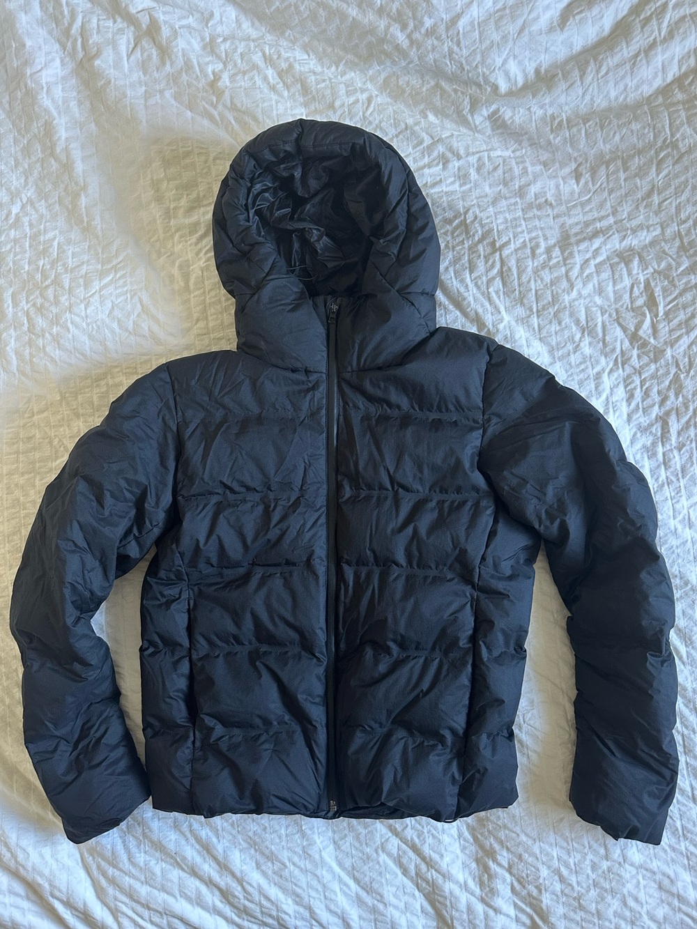 Uniqlo Black Hooded Puffer Jacket